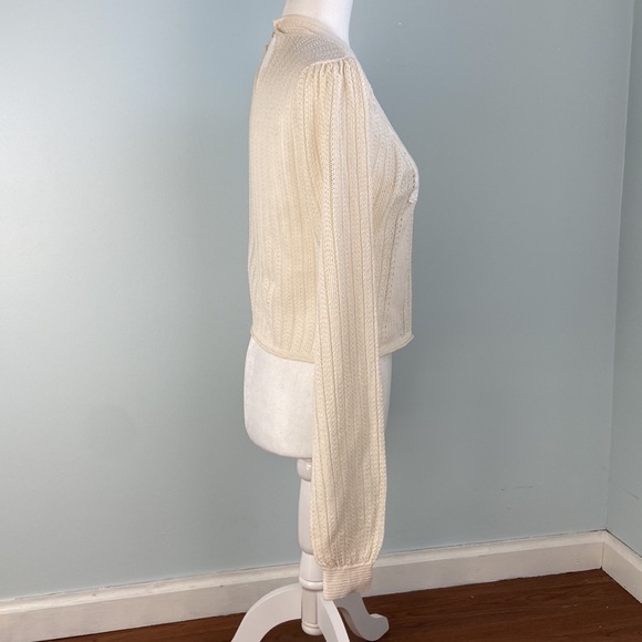 Zara Romantic Knit Top Blouse Lace Trim Bloggers' Favorite - Picture 7 of 14